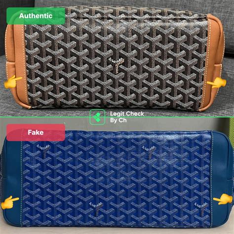 goyard belt replica vs real|how to identify a goyard.